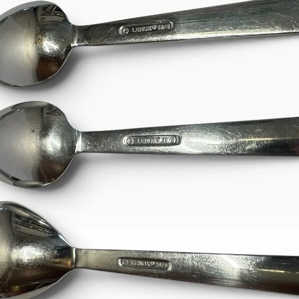 16pc Lenox Tin Can Alley Flatware 18/8 Stainless Steel Modern Pattern - Read